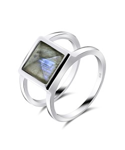 Labradorite Silver Rings NSR-2340-LB